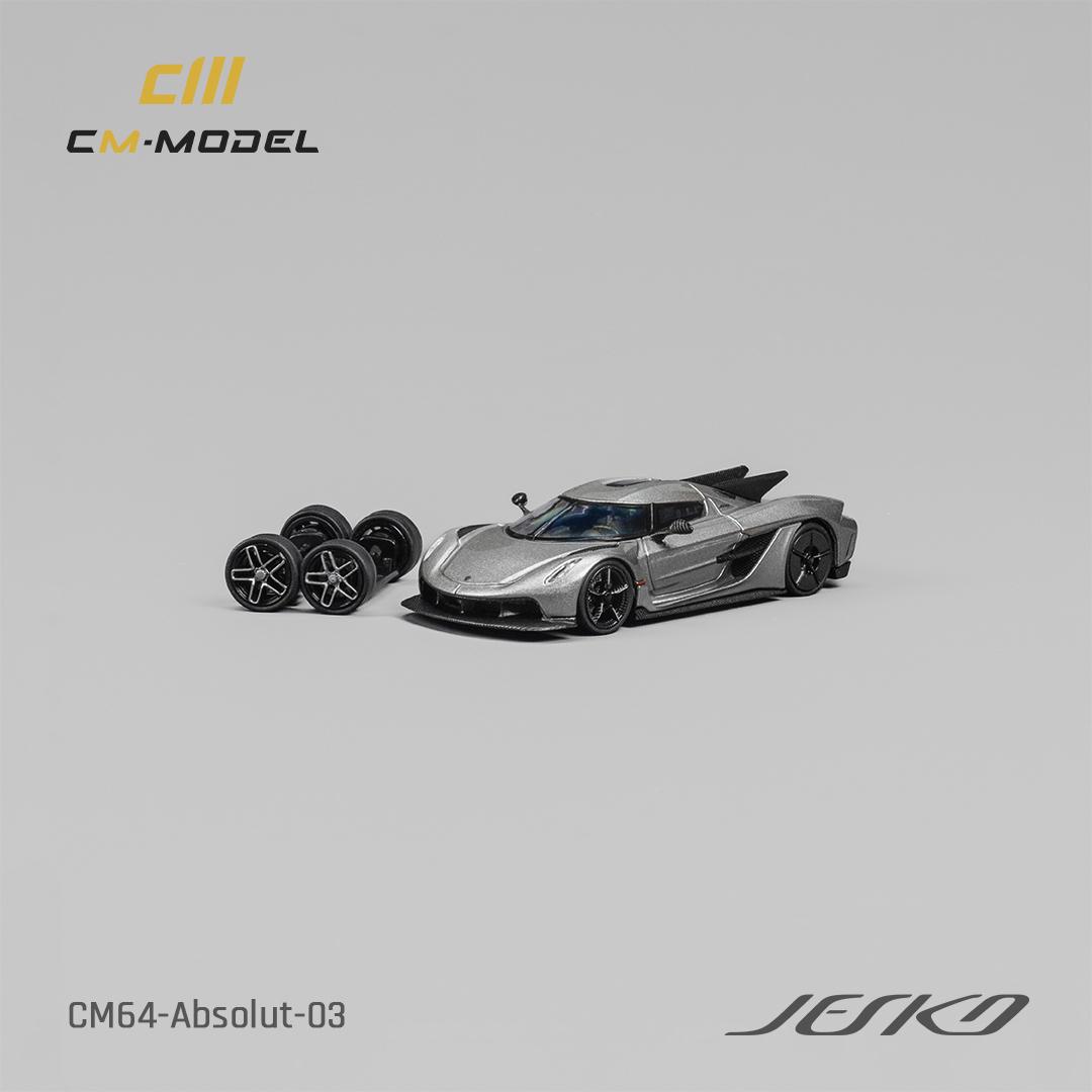 [Preorder] CM Model 1:64 Koenigsegg Jesko Absolut Metallic Gun Gray