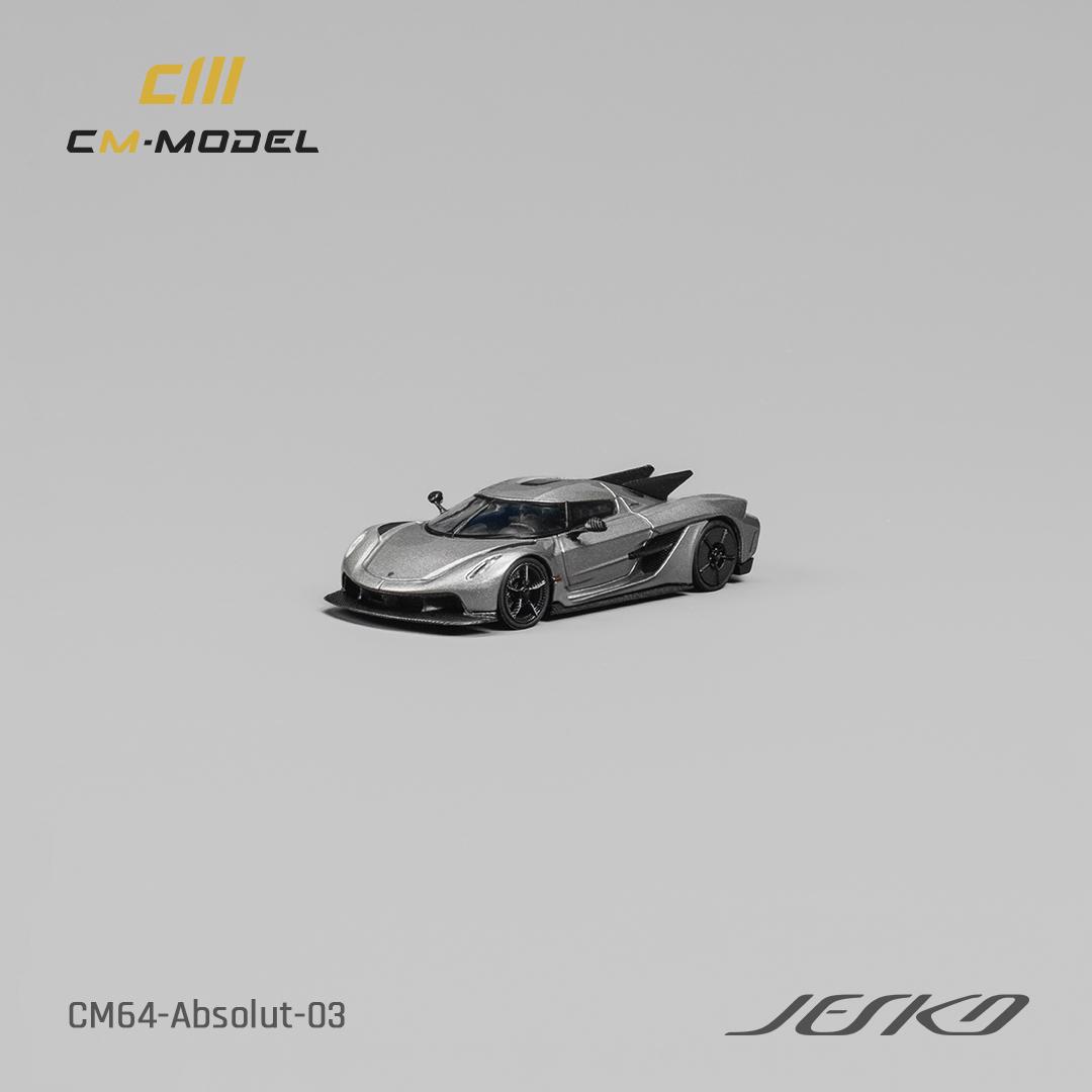 [Preorder] CM Model 1:64 Koenigsegg Jesko Absolut Metallic Gun Gray