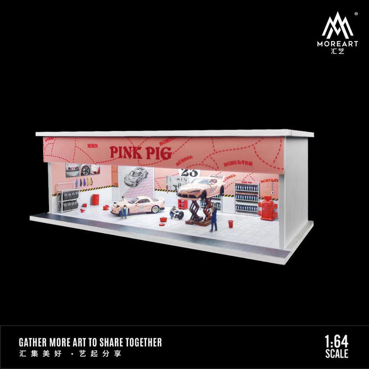 MoreArt 1:64 Maintenance Workshop Scene Pinkpig / Marlboro