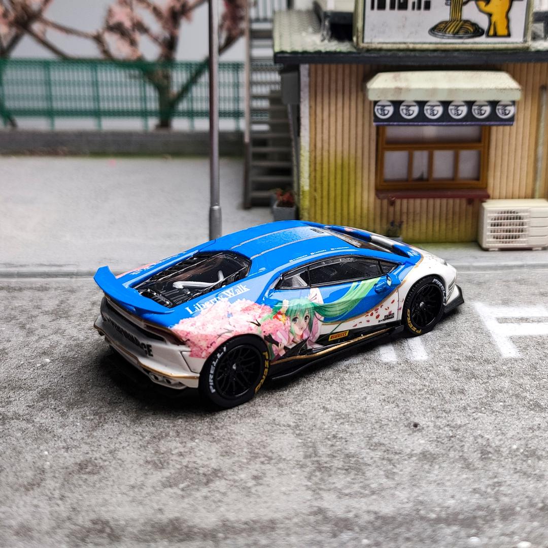 King Model 1:64 Lamborghini Huracan LP610 LB1.0 wide body -Hatsune Miku