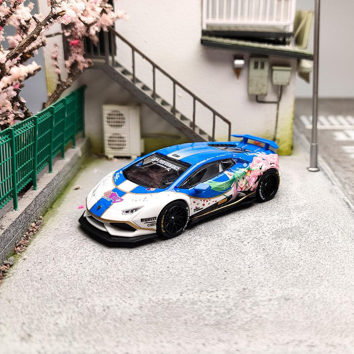 King Model 1:64 Lamborghini Huracan LP610 LB1.0 wide body -Hatsune Miku