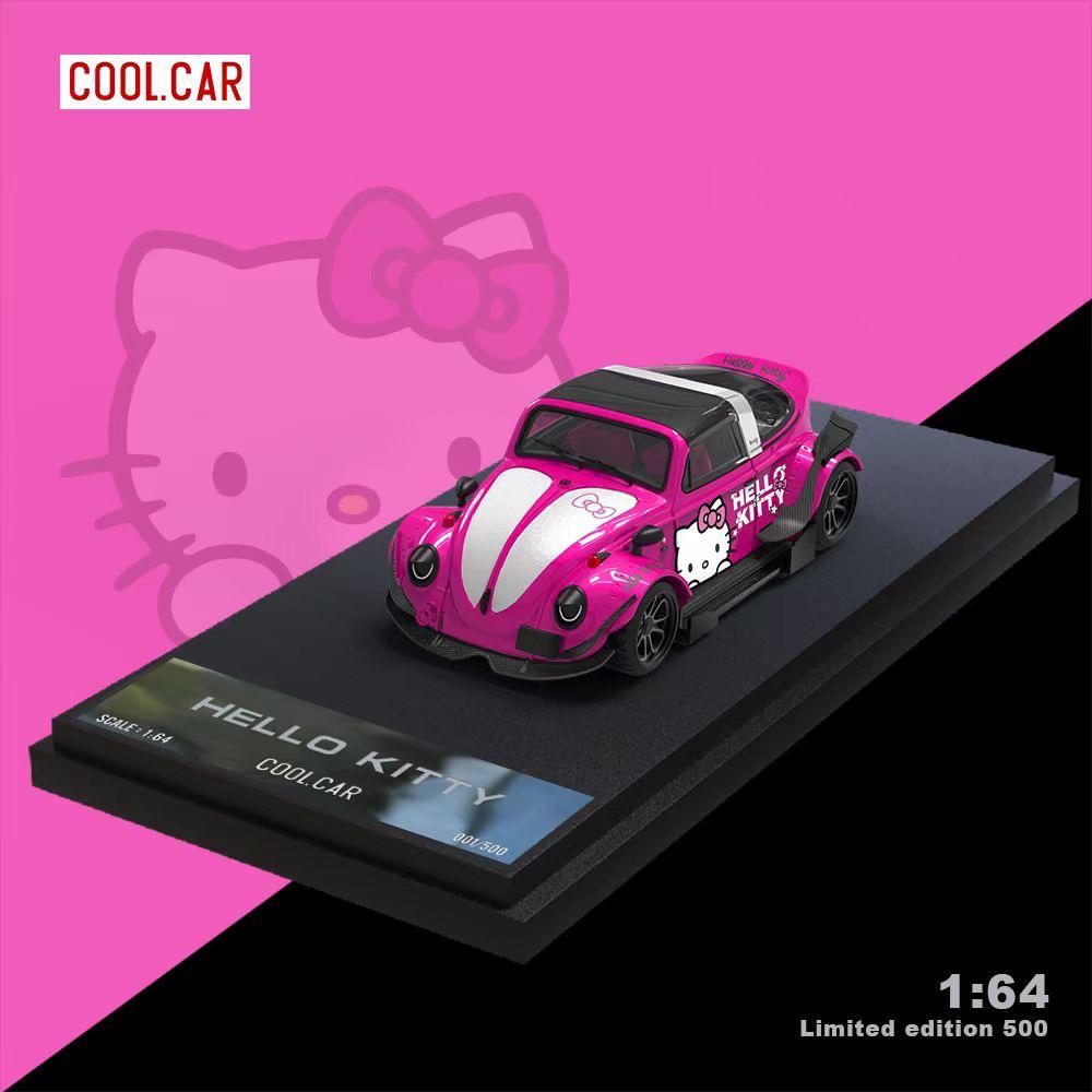 キティ　ファニービートル Cool Car 1:64 Volkswagen Beetle- Hello Kitty – Horizon Diecast