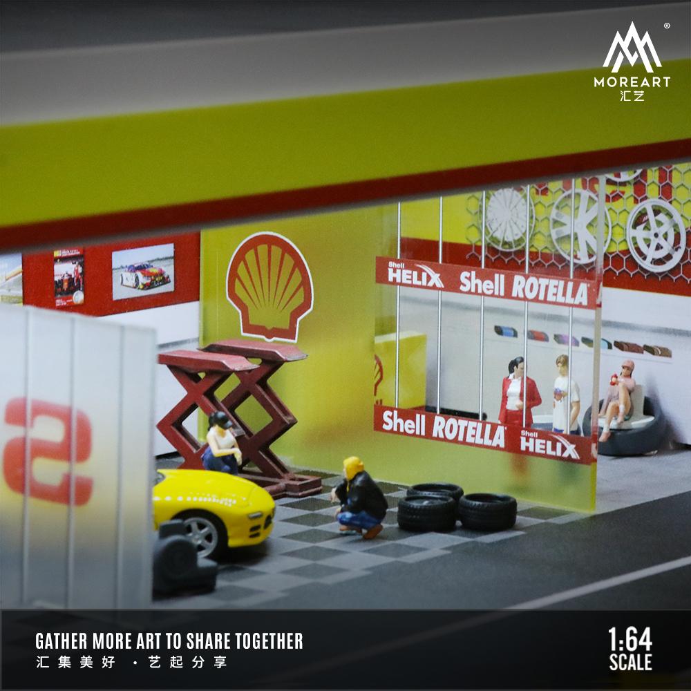 Shell Oil Racing Store MoreArt 1:64 Gulf Oil / Shell Modification Shop – Horizon Diecast
