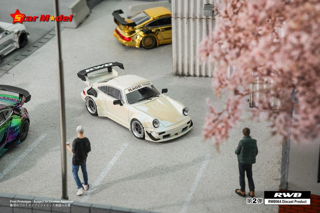 Star Model 1:64 Porsche Rauh-Welt RWB 964- White – Horizon Diecast