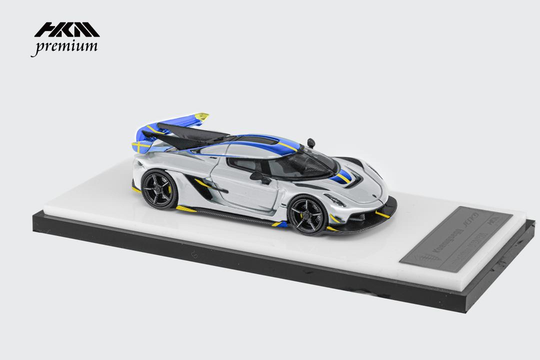 [Preorder] HKM Premium 1:64 Koenigsegg Jesko Attack - Silver Blue