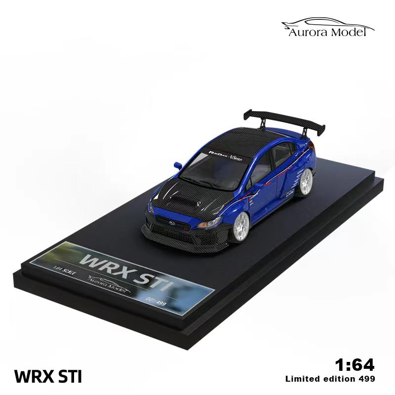 Aurora Model 1:64 Subaru WRX STI Blue (2 Version)