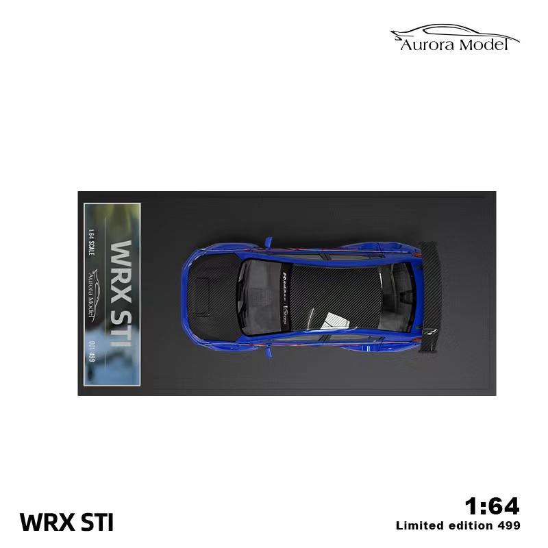 Aurora Model 1:64 Subaru WRX STI Blue (2 Version)