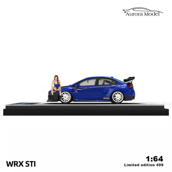 Aurora Model 1:64 Subaru WRX STI Blue (2 Version)