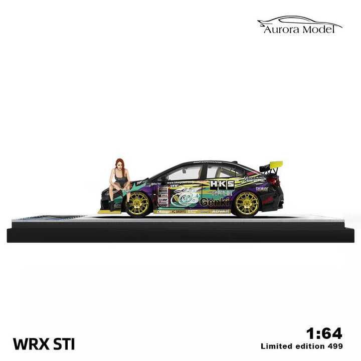 Aurora Model 1:64 Subaru WRX STI HKS (2 Version)