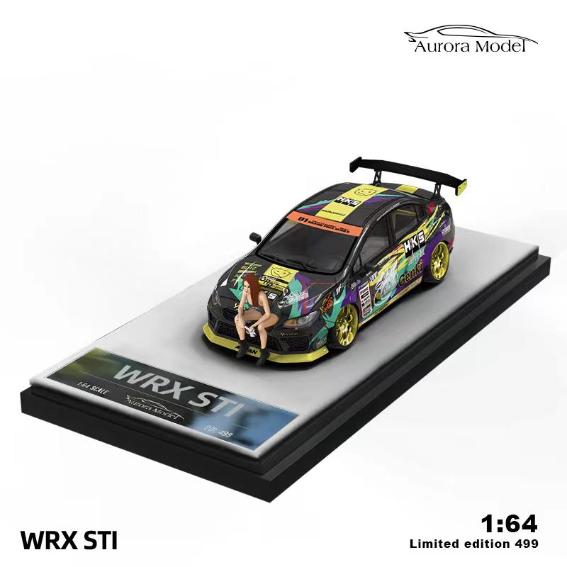 Aurora Model 1:64 Subaru WRX STI HKS (2 Version)