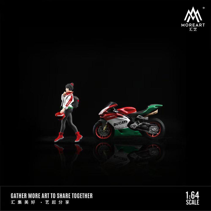 [Preorder] MoreArt 1:64 Ducati Flower Motorcycle Doll Set