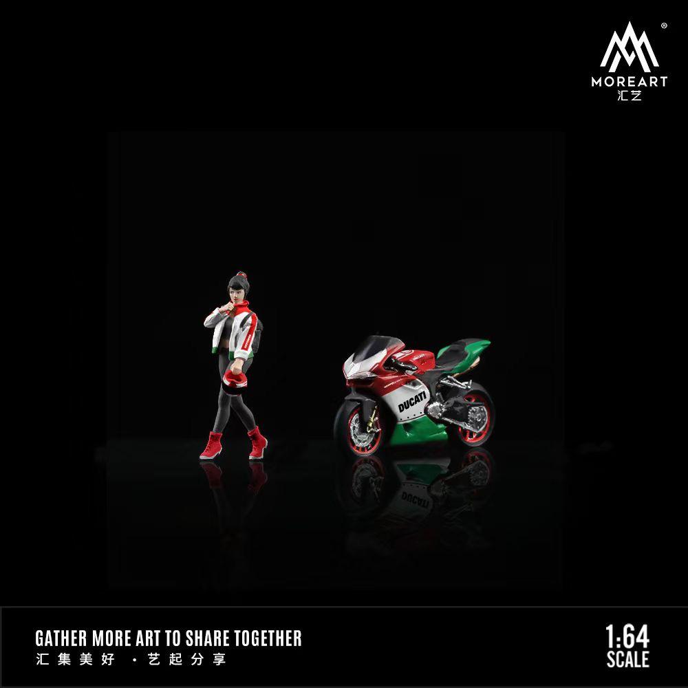 [Preorder] MoreArt 1:64 Ducati Flower Motorcycle Doll Set