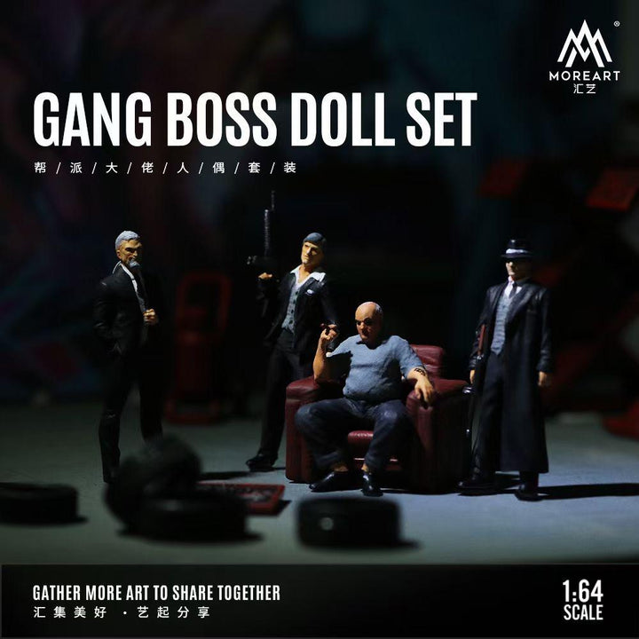 [Preorder] MoreArt 1:64 Gang Boss Doll Set