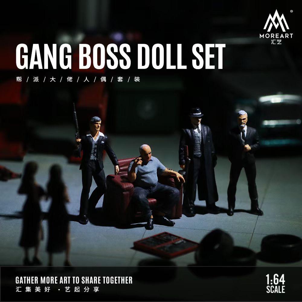 [Preorder] MoreArt 1:64 Gang Boss Doll Set