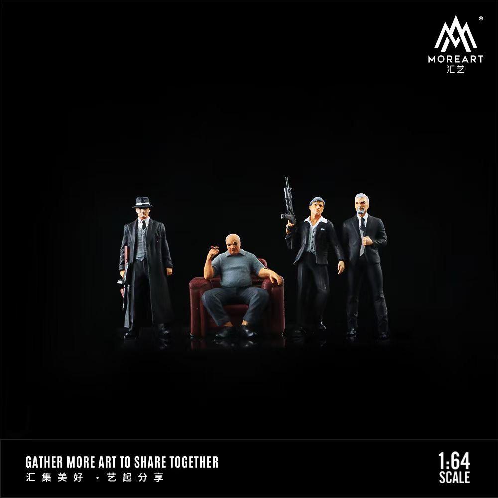 [Preorder] MoreArt 1:64 Gang Boss Doll Set