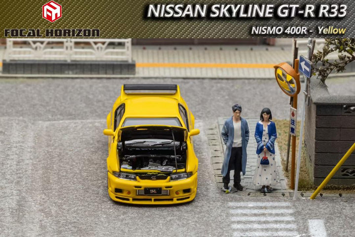 Focal Horizon 1:64 Nissan Skyline GT-R R33 Nismo 400R -Yellow