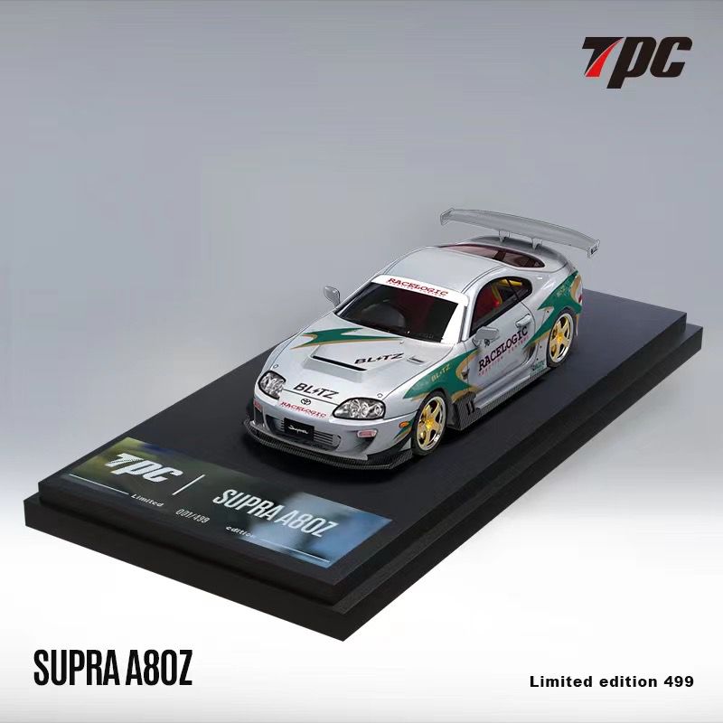 [Preorder] TPC 1:64 Toyota Supra A80 Z Silver Green (2 Version)