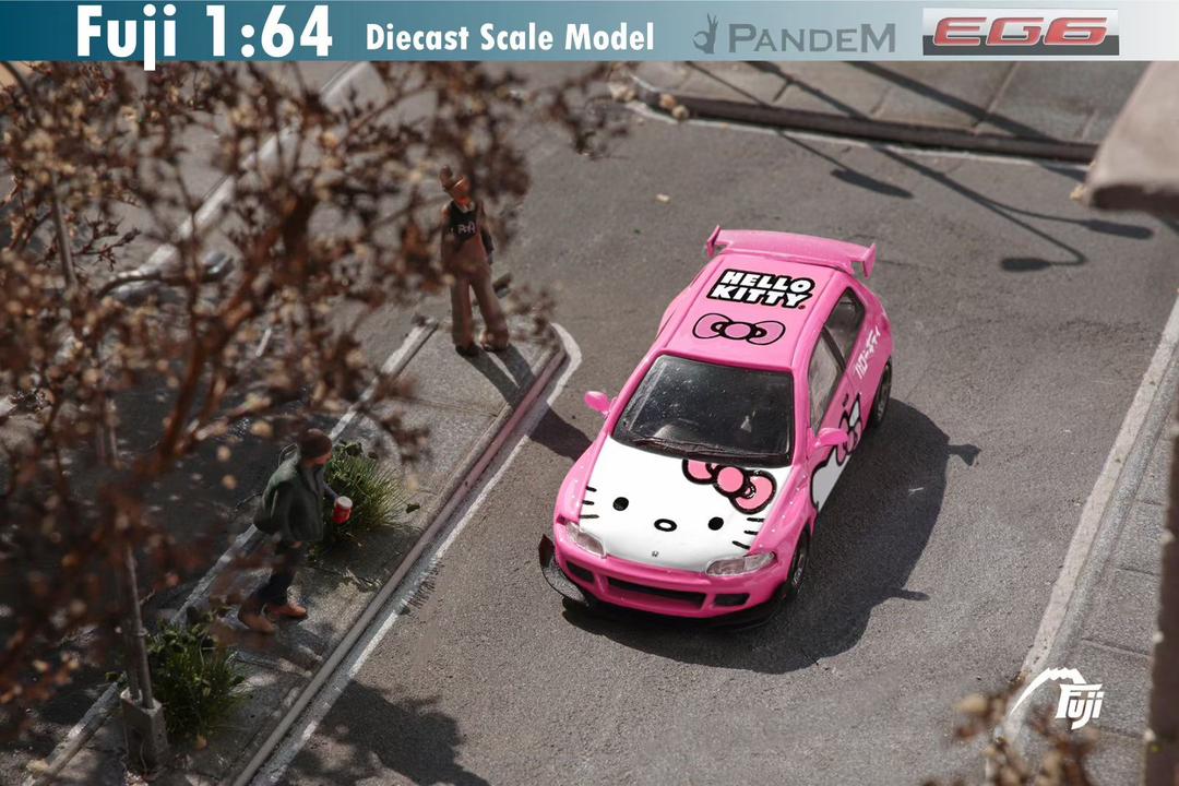 [Preorder] Fuji 1:64 Pandem Honda Civic EG6 Hello Kitty (2 Version)