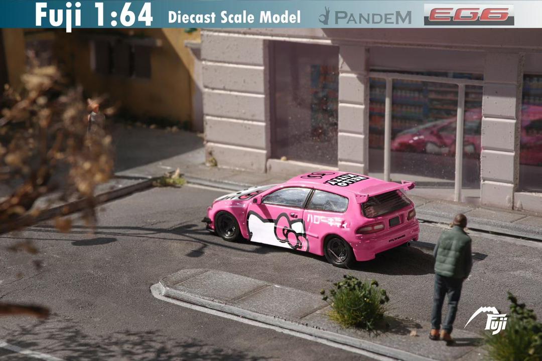 [Preorder] Fuji 1:64 Pandem Honda Civic EG6 Hello Kitty (2 Version)