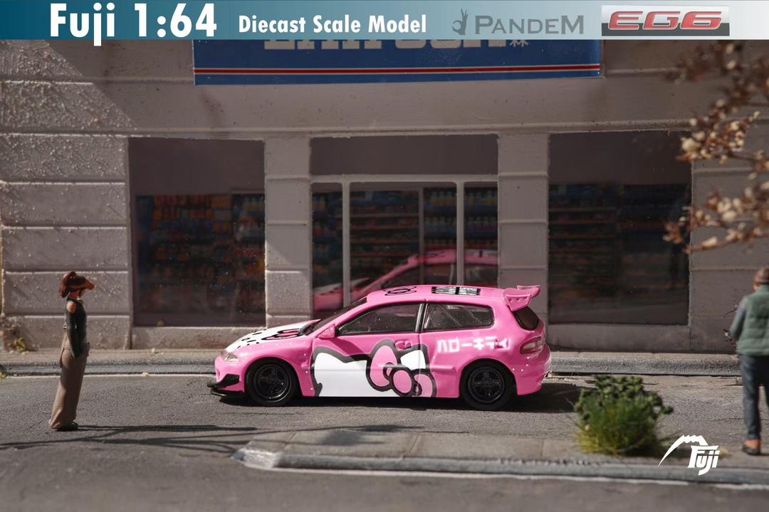 [Preorder] Fuji 1:64 Pandem Honda Civic EG6 Hello Kitty (2 Version)