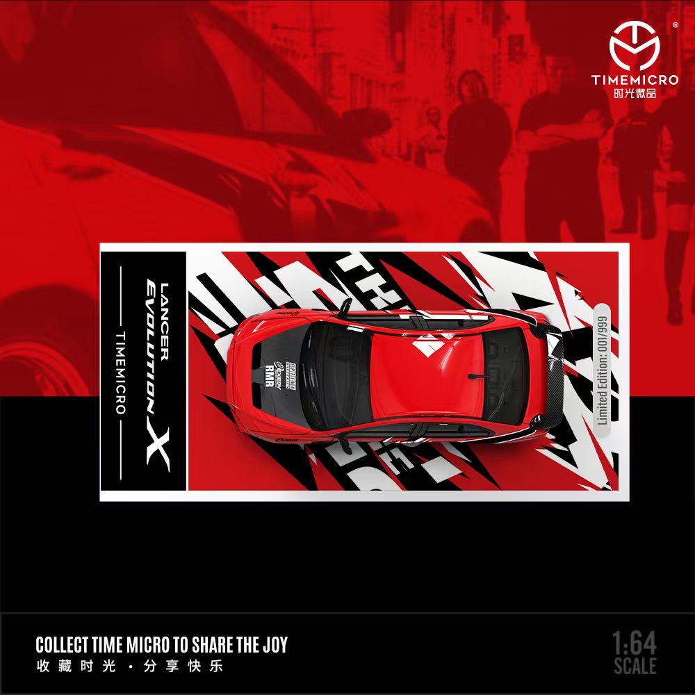 [Preorder] Time Micro 1:64 Mitsubishi EVO X Fast and Furious Red (2 Version)