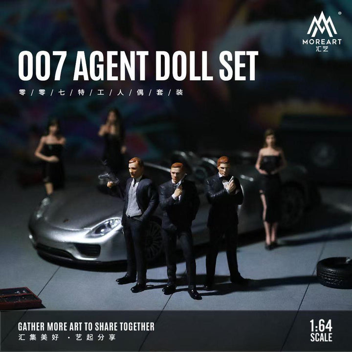 [Preorder] MoreArt 1:64 007 Agent Doll Set