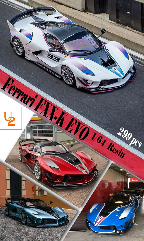 U2 1:64 Ferrari FXX-K EVO (4 Colors) – Horizon Diecast