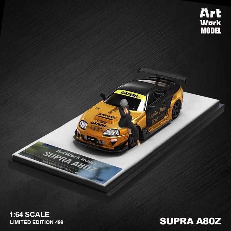 [Preorder] ArtWork Model 1:64 Toyota Supra A80Z Gold/Black (2 Version)