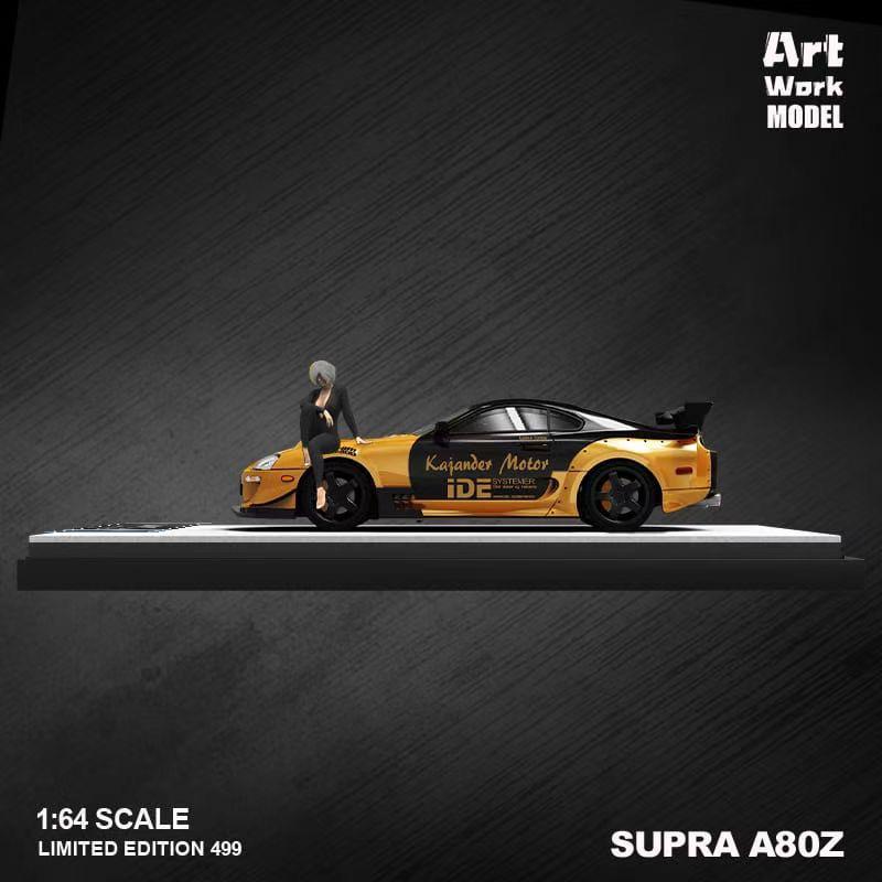 [Preorder] ArtWork Model 1:64 Toyota Supra A80Z Gold/Black (2 Version)