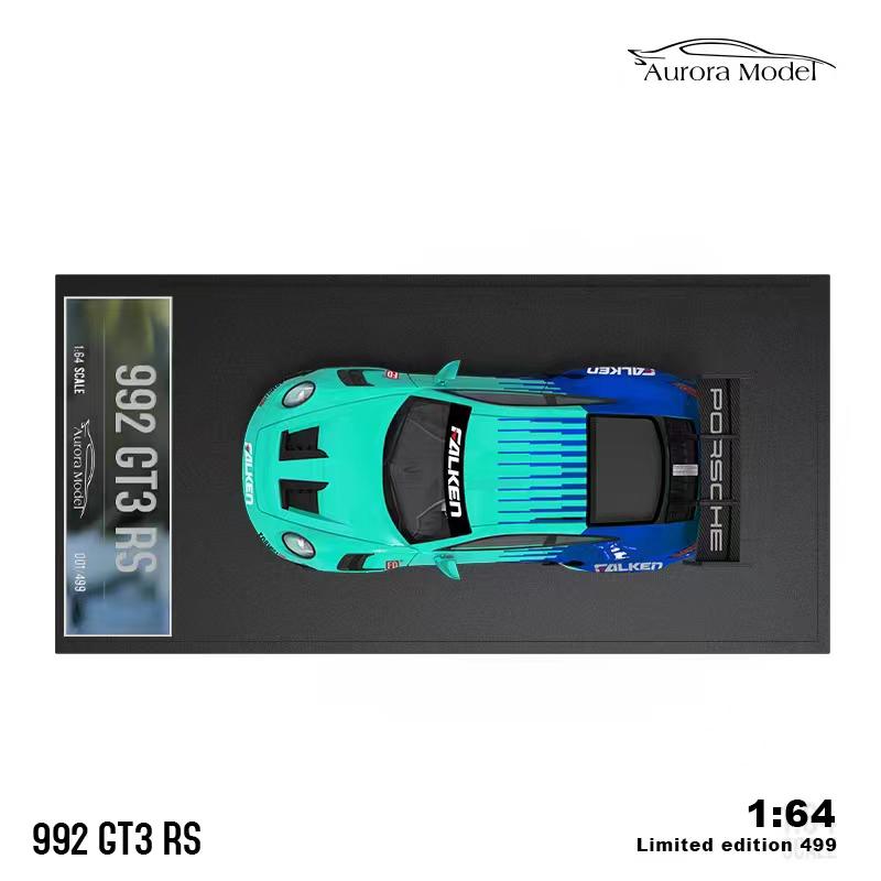 [Preorder] Aurora Model 1:64 Porsche 992 GT3 RS Falken (2 Version)