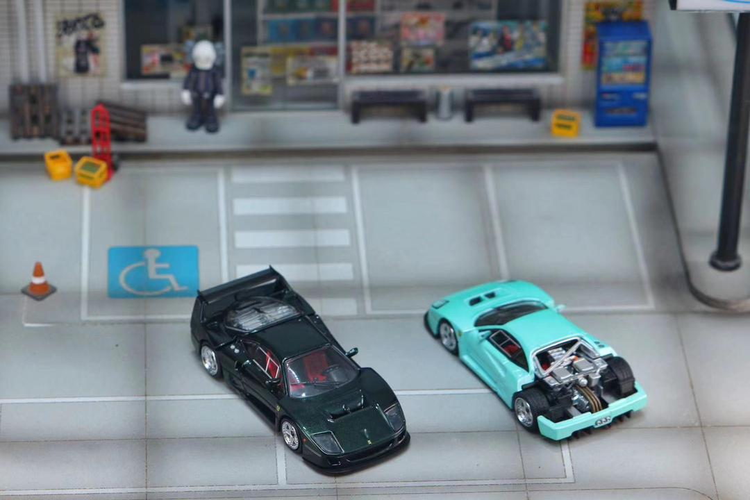 Stance Hunters 1:64 Ferrari F40 LM Light Blue