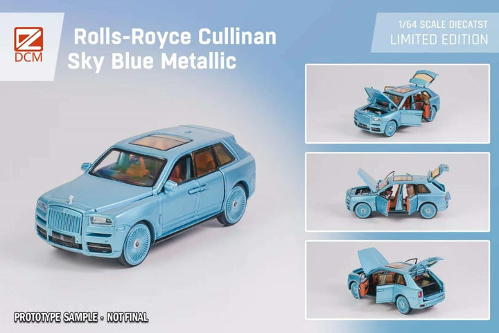 DCM 1:64 Rolls-Royce Cullinan Blue Metallic