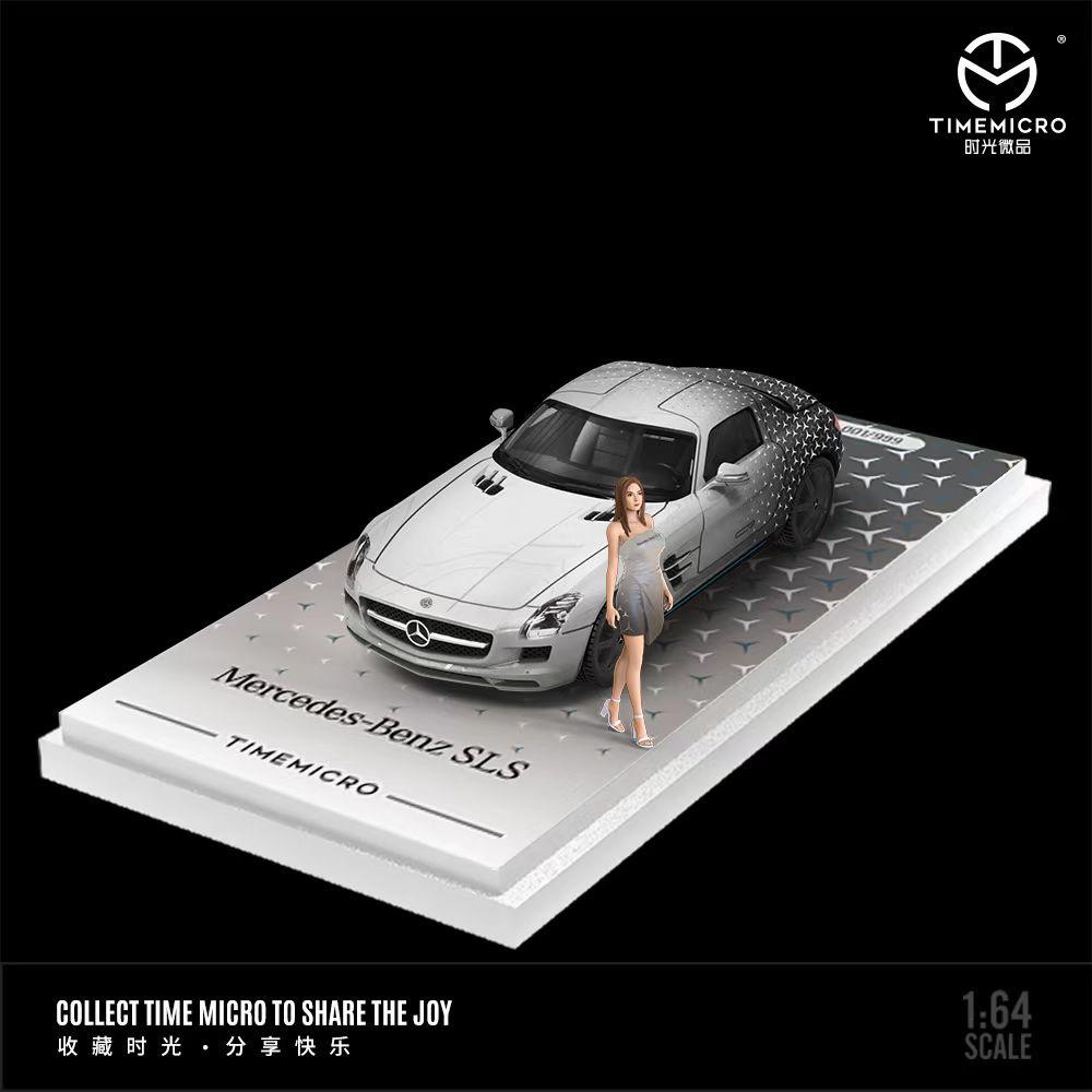 TIME Micro 1/64 メルセデス ベンツ SLS AMG 赤豚 MERCEDES BENZ SLS AMG IWRACING 1/64 DIECAST CAR BY TIME