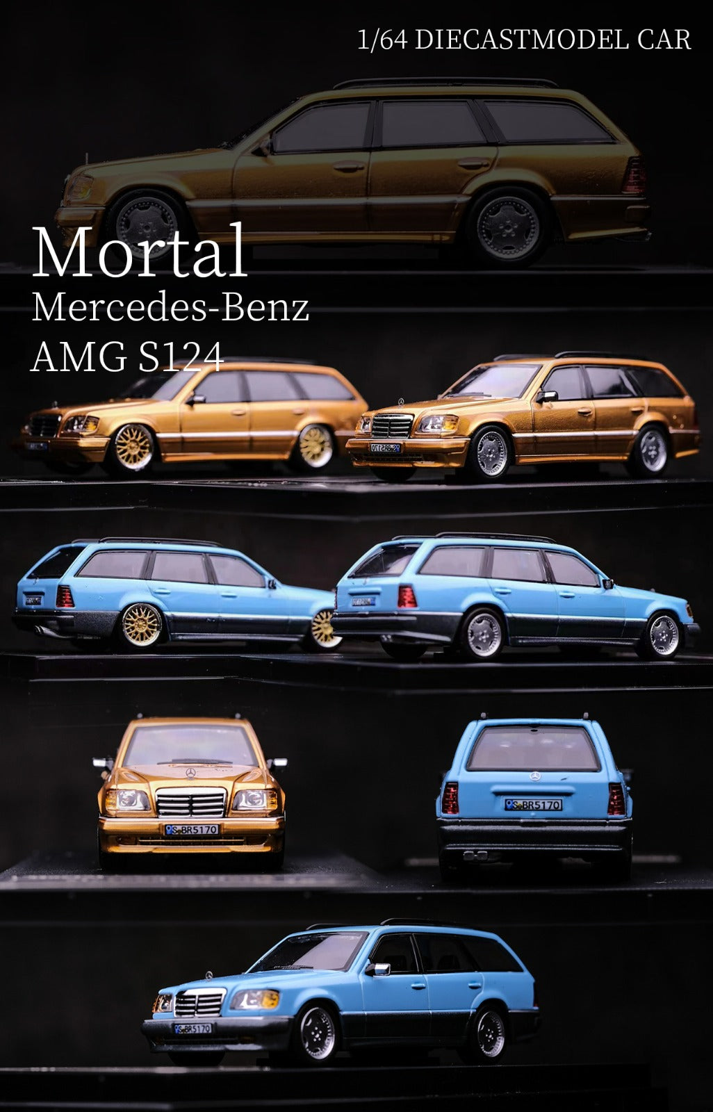 Mortal 1:64 Mercedes E Class AMG S124 (4 Versions)