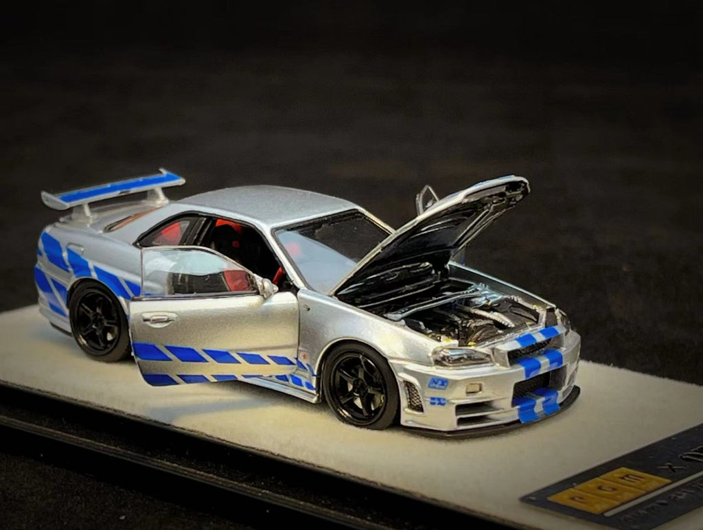 PGM 1:64 Nissan Skyline GT-R R34 Nismo Z-Tune Fast and