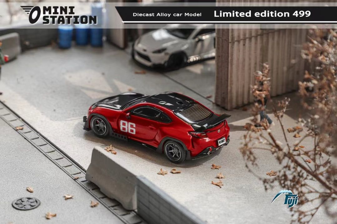 Mini Station X Fuji 1:64 Toyota GR86 (ZN8) Rocket Bunny Pandem MF GHOST86 (2 Colours)