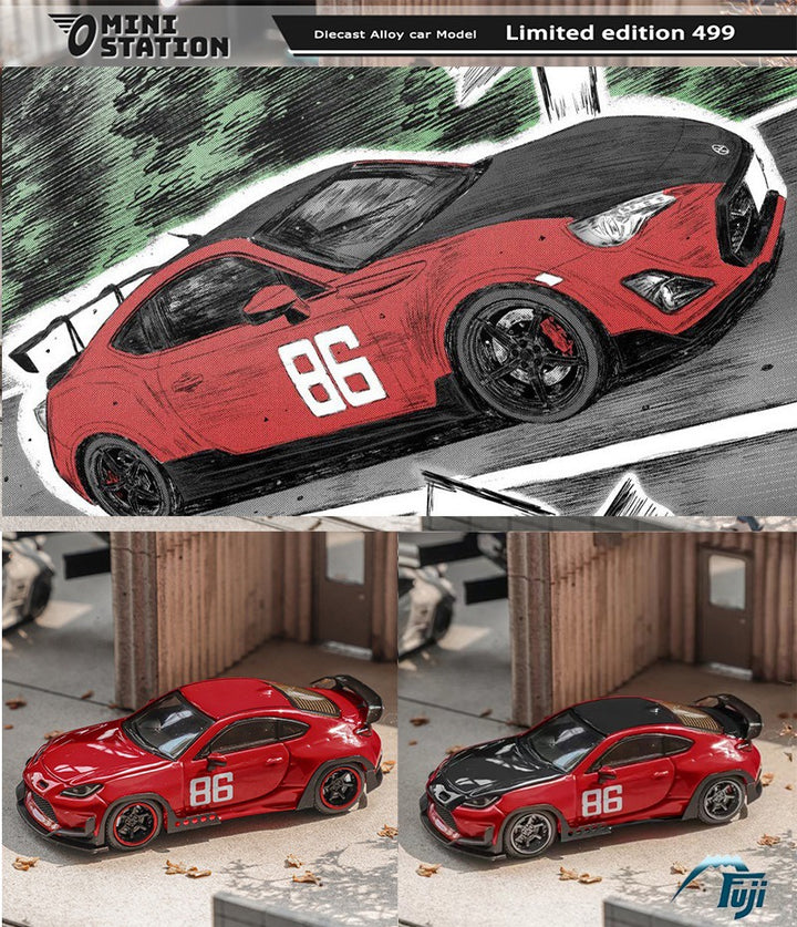 Mini Station X Fuji 1:64 Toyota GR86 (ZN8) Rocket Bunny Pandem MF GHOST86 (2 Colours)