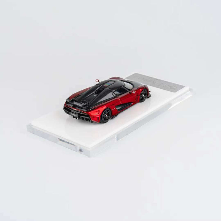 TPC 1:64 Koenigsegg Regera Red +Carbon Fiber Hood and Roof