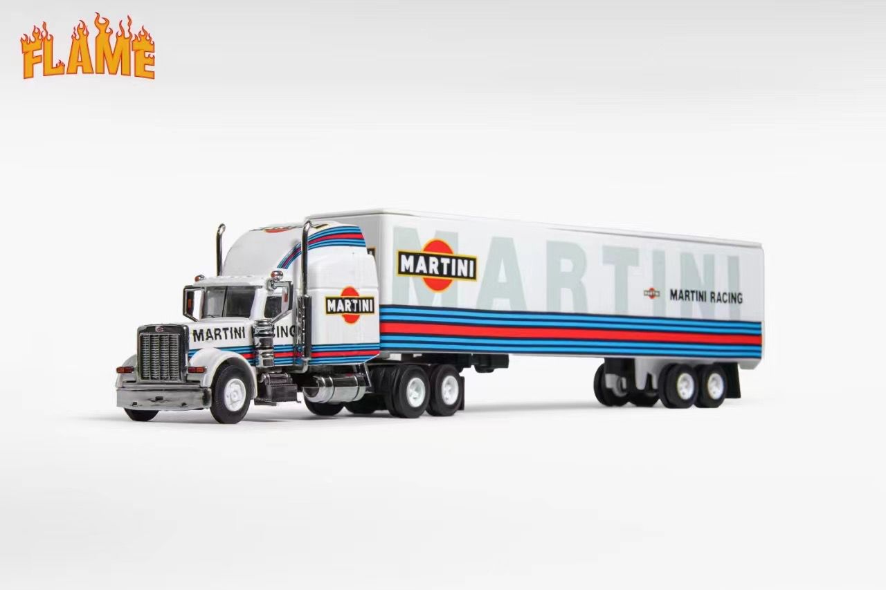 Flame 1:64 Peterbilt semi-trailer Martini – Horizon Diecast