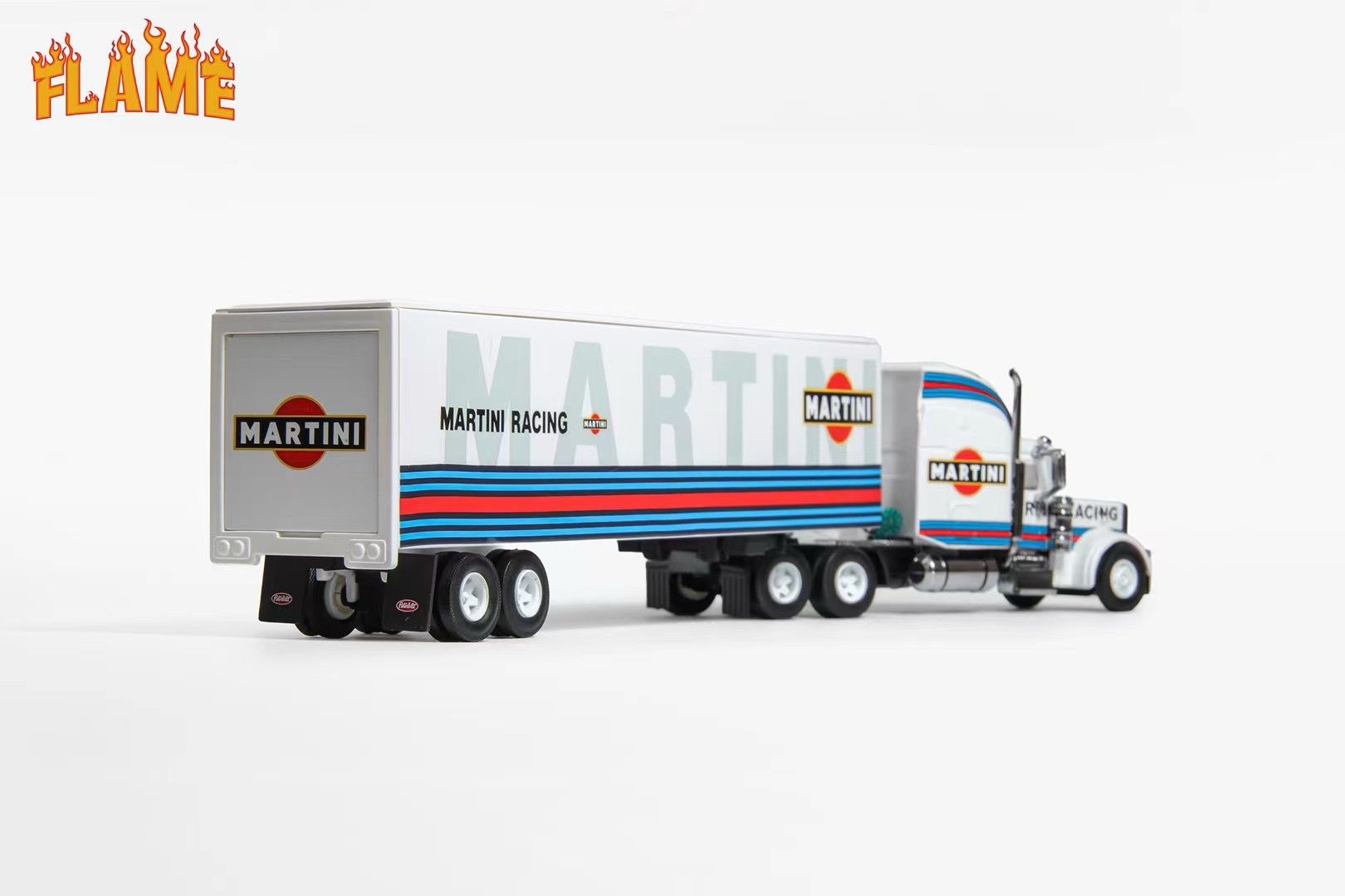 Flame 1:64 Peterbilt semi-trailer Martini – Horizon Diecast