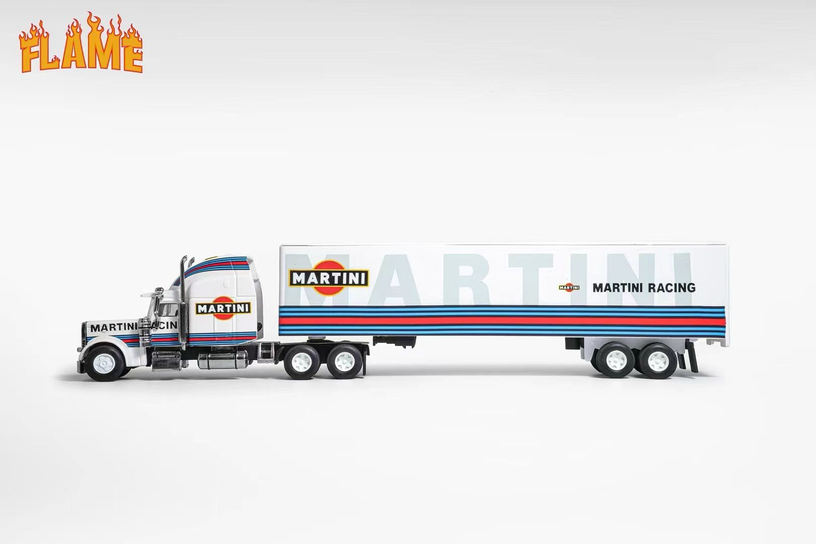 Flame 1:64 Peterbilt semi-trailer Martini – Horizon Diecast