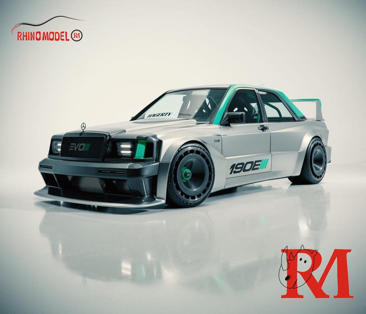 Rhino Model 1:64 Mercedes-Benz 190E Evo II - Silver