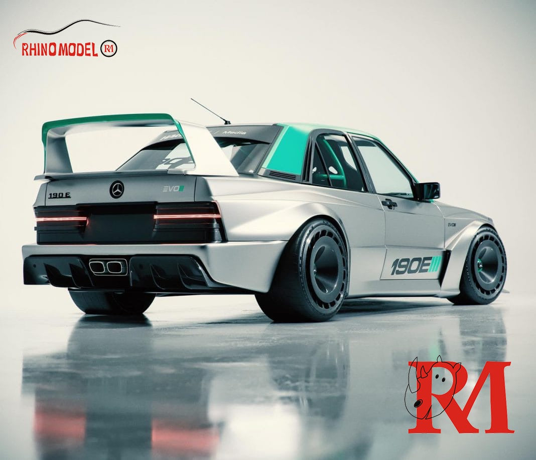 Rhino Model 1:64 Mercedes-Benz 190E Evo II - Silver