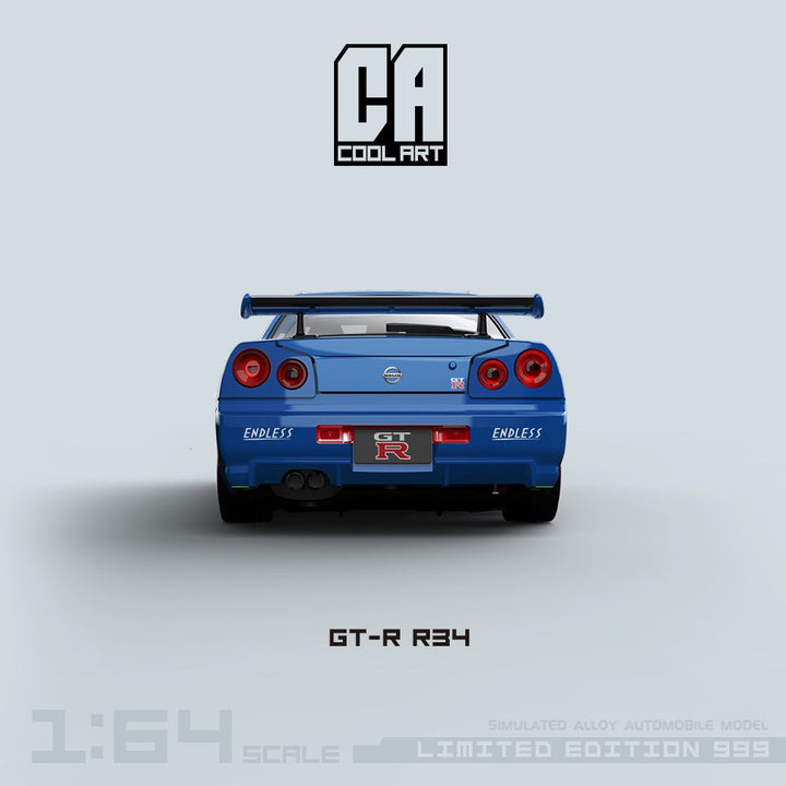 [Preorder] COOL ART 1:64 Nissan Skyline GT-R R34 -Blue (2 variant)