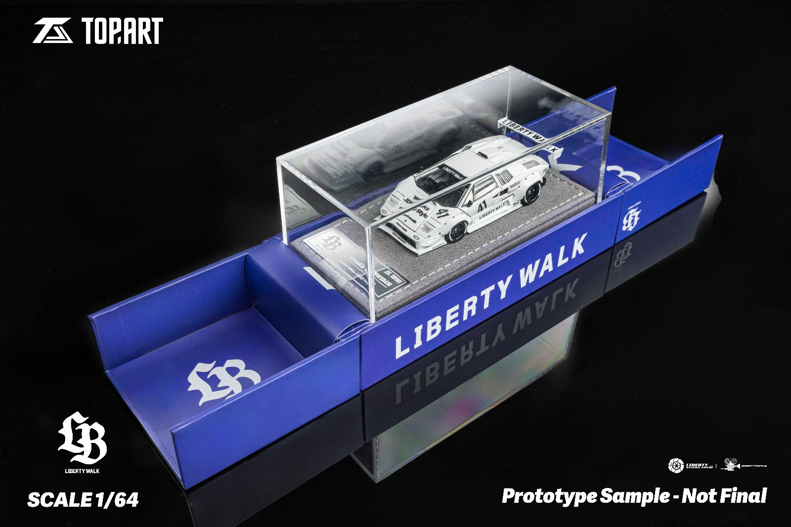 Preorder] TOPART 1:64 LBWK Lamborghini Countach TAO640001