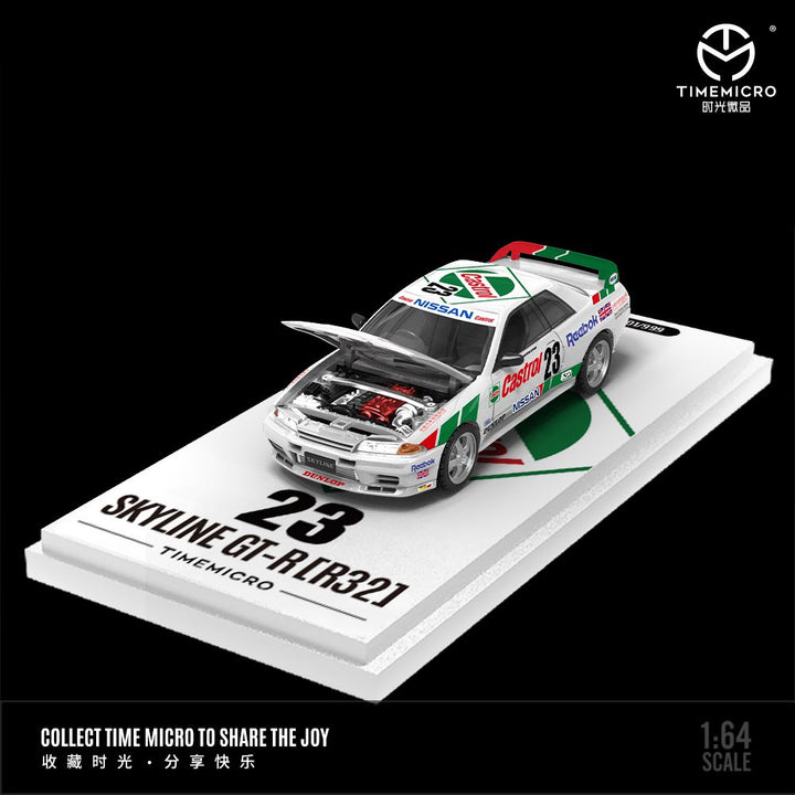 [Preorder] Time Micro 1:64 Nissan Skyline GTR R32 Racing livery (4 Versions)