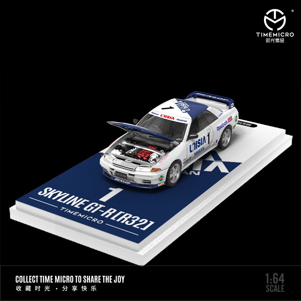 [Preorder] Time Micro 1:64 Nissan Skyline GTR R32 Racing livery (4 Versions)