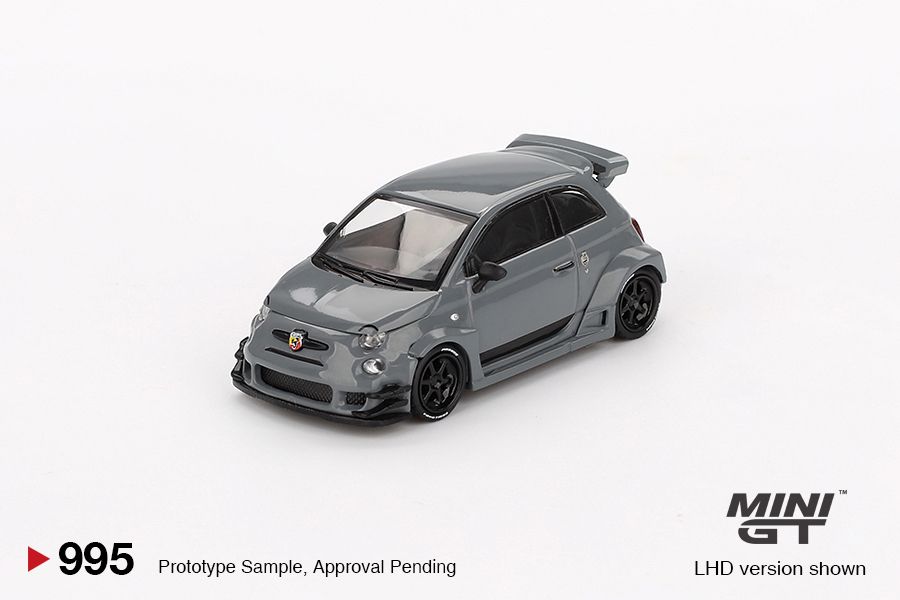 [Preorder] MINIGT 1:64 Abarth 595 LB-WORKS x Abas Works Grey  MGT00995-BL