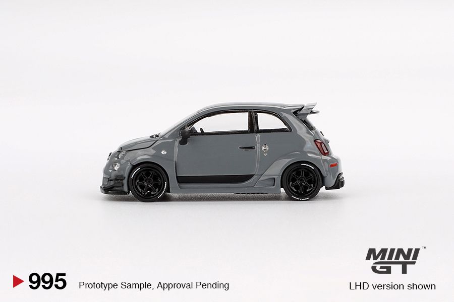 [Preorder] MINIGT 1:64 Abarth 595 LB-WORKS x Abas Works Grey  MGT00995-BL