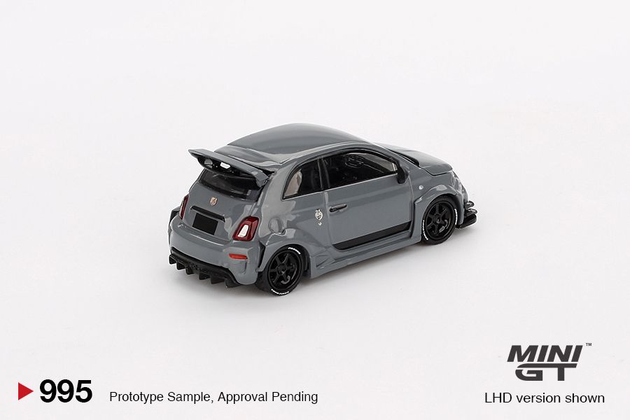 [Preorder] MINIGT 1:64 Abarth 595 LB-WORKS x Abas Works Grey  MGT00995-BL